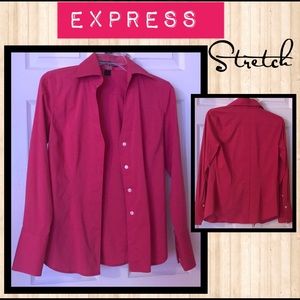 Like NEW• EXPRESS button down pink shirt XS